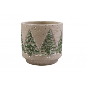 Cache-pot en ciment sapin - Fournisseur pour fleuristes