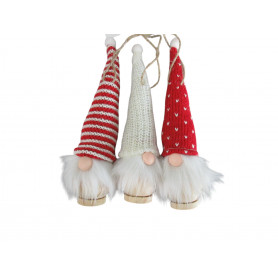 Paquet de 6 têtes de gnomes - Grossiste en décoration de Noël