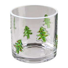 Paquet de 2 photophores motif sapin - Fournisseur décoration Noël