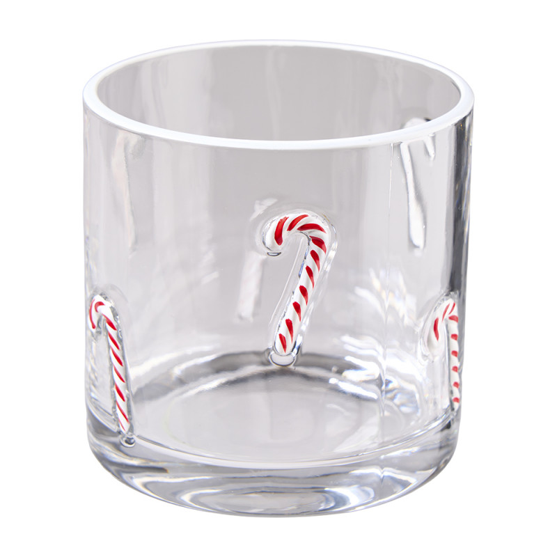 Paquet de 2 photophores motif sucre d'orge - Fournisseur décoration Noël