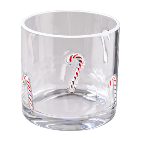 Paquet de 2 photophores motif sucre d'orge - Fournisseur décoration Noël