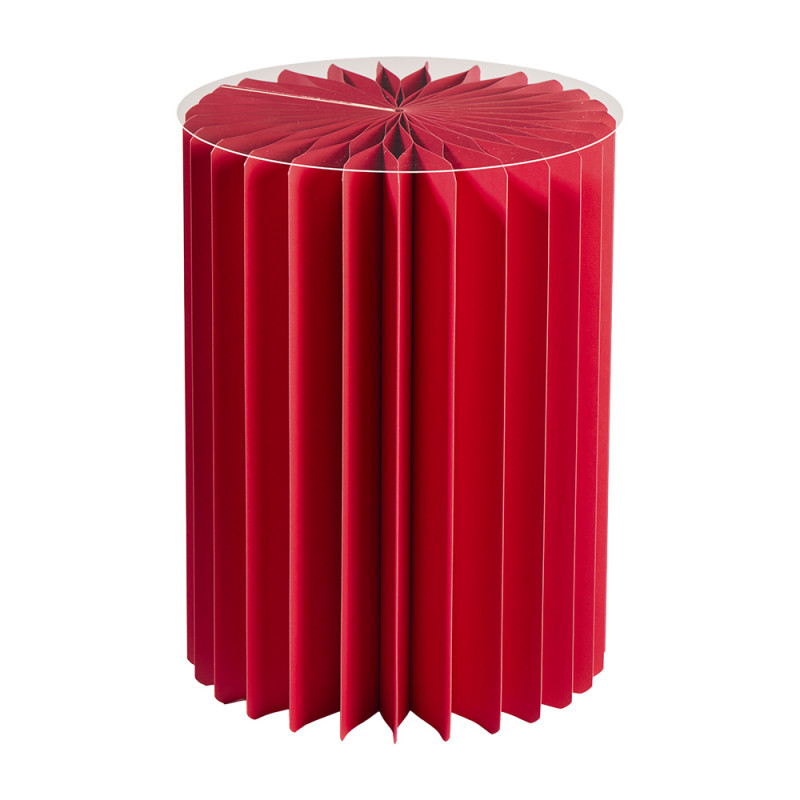 Colonne de papier rouge bordeaux - Grossiste pour boutiques et magasins