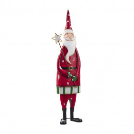 Père Noël en métal H. 141cm - Fournisseur décoration de Noël