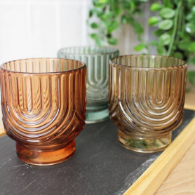 Verrerie décorative (assortiment 3 couleurs) - Brumiel - Grossiste verre