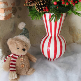 Ourson de Noël (assortiment 2 couleurs) - Câlin - Fournisseur peluches