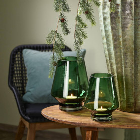 Vase conique sur pied - Grossiste vase en verre fleuriste
