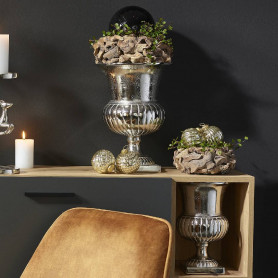 Coupe en métal vase médicis - Grossiste pour fleuriste et décoration