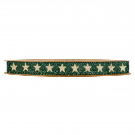 Ruban en tissu vert motif étoile  - Fournisseur professionnels