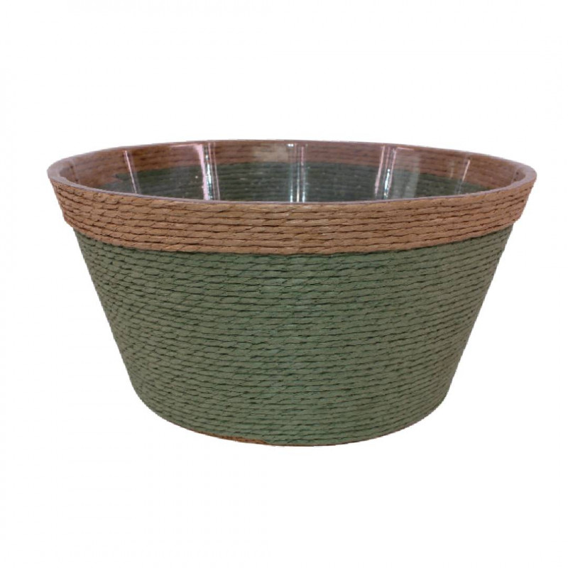 Coupe ronde verte en osier - Grossiste fleuriste et jardinerie Coupe ronde verte en osier - Grossiste fleuriste et jardinerie
