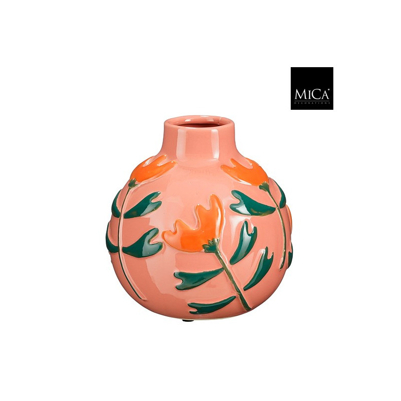 Cache-pot décoratif avec motifs fleurs - Grossiste fleuristes et jardineries Cache-pot décoratif avec motifs fleurs - Grossiste fleuristes et jardineries