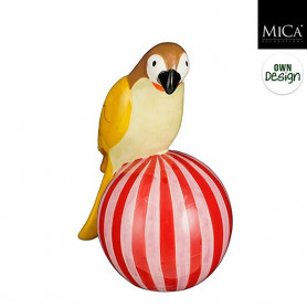 Perroquet sur ballon en céramique - Grossiste en décoration