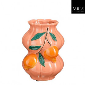 Vase déco fruit rose - Grossiste fleuristes