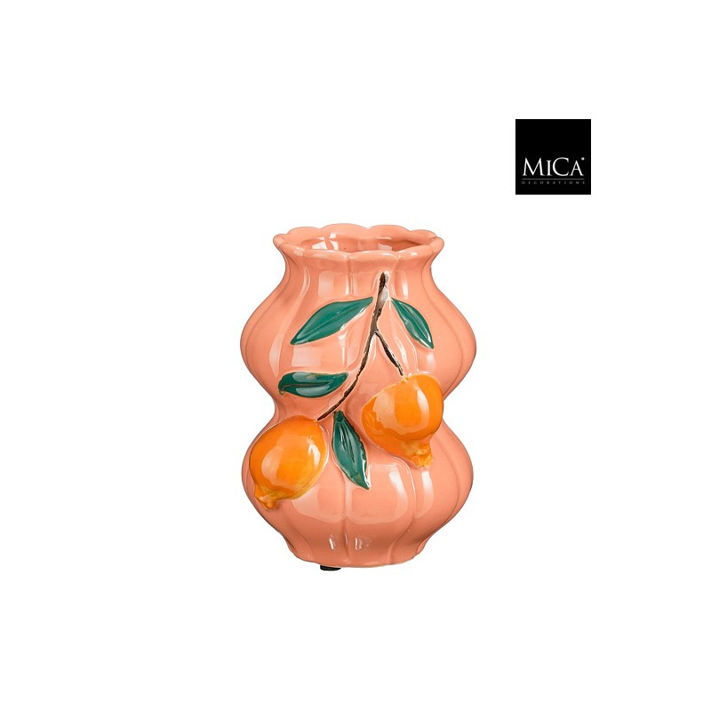 Vase déco fruit rose - Grossiste fleuristes Vase déco fruit rose - Grossiste fleuristes