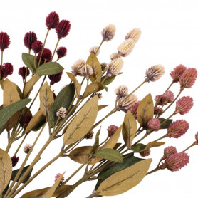 Branche d'amarantine globuleuse 70cm - Grossiste en fleurs artificielles