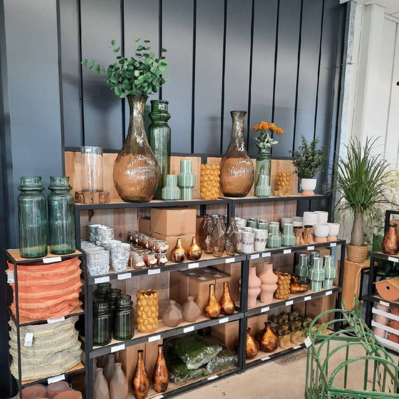 Vase en verre grande hauteur - Grossiste fleuriste et décoration