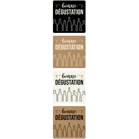 Rouleau de 500 étiquettes "dégustation" - Grossiste pour les professionnels