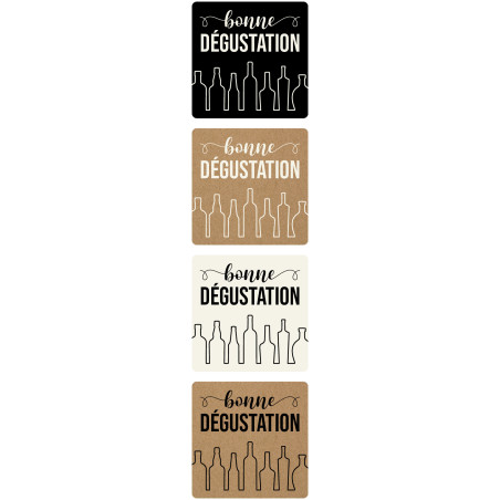 Rouleau de 500 étiquettes "dégustation" - Grossiste pour les professionnels