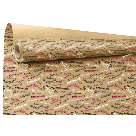 Rouleau de papier cadeau "spécialité" - Grossiste papier cadeaux