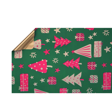 Rouleau de papier opaque 40µ Noël - Grossiste en emballage