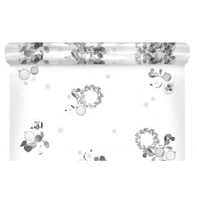 Rouleau de polypro imprimé 35µ argent - Grossiste en emballage