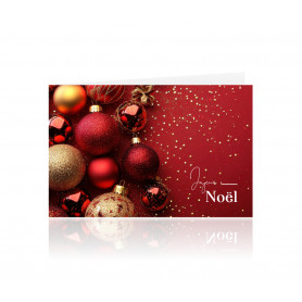 Paquet de 10 cartes "joyeux Noël" - Grossiste cartes de circonstance