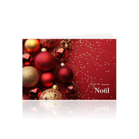 Paquet de 10 cartes "joyeux Noël" - Grossiste cartes de circonstance
