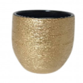Cache-pot griffé or brillant - Grossiste fleuriste et jardinerie