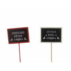 Sachet de 12 pics en bois H. 30cm - grossiste fleuriste