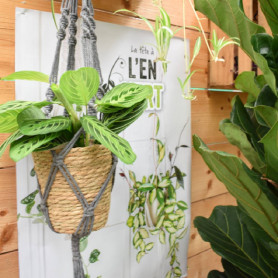 Macrame tissu H. 90cm vannerie grossiste décoration fleuriste