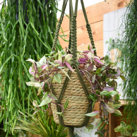 Macrame tissu H. 90cm vannerie grossiste décoration fleuriste
