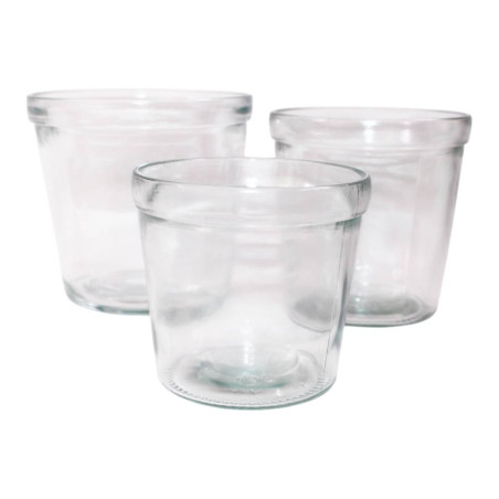 Pot de fleurs transparent - grossiste fleuristes et jardineries
