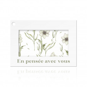 Paquet de 10 cartes + enveloppes "en pensée avec vous" - Gamme Colora - Grossiste