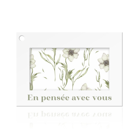 Paquet de 10 cartes + enveloppes "en pensée avec vous" - Gamme Colora - Grossiste