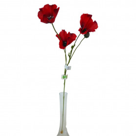 Branche de pavot artificiel - Champêtre - Décoration - Grossiste