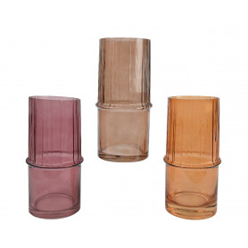 Vase en verre à motif - Grossiste en verrerie