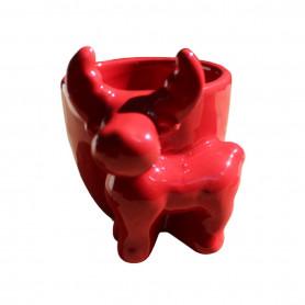 Cache-pot avec un cerf - Grossiste pour fleuristes et jardineries