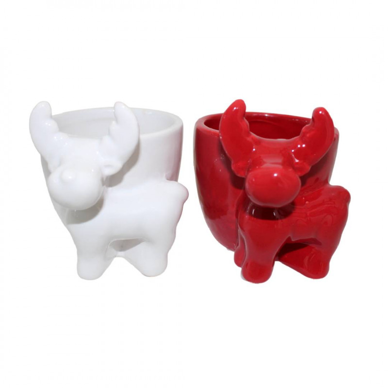 Cache-pot avec un cerf - Grossiste pour fleuristes et jardineries Cache-pot avec un cerf - Grossiste pour fleuristes et jardineries