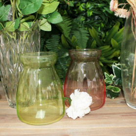 Vase en verre D. 11 x H. 15cm - Natura - Contenants - Grossiste