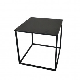 Sellette cube en métal noir - Grossiste en décoration événementiel