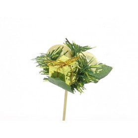 Sachet de 12 pics bouquet - Xmas - Fournisseur Noël