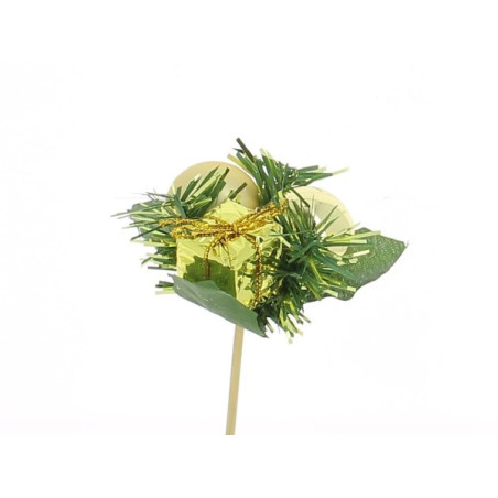 Sachet de 12 pics bouquet - Xmas - Fournisseur Noël