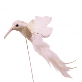 Boite de 12 oiseaux pailletés - Fournisseur d'éléments déco