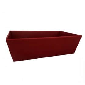 Barquette en carton bordeaux 2 tailles - Vando