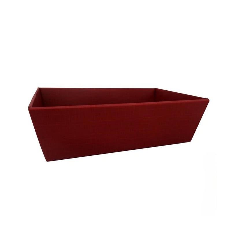 Barquette en carton bordeaux 2 tailles - Vando