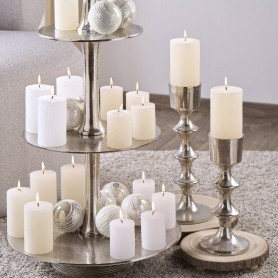 Serviteur 3 étages en métal argent - Sluga - Décoration - Grossiste Serviteur 3 étages en métal argent - Sluga - Décoration - Grossiste