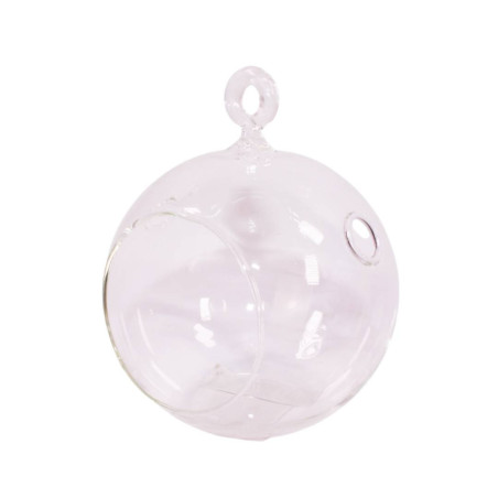 Boule ovale à suspendre 8cm Eliot - verrerie grossiste