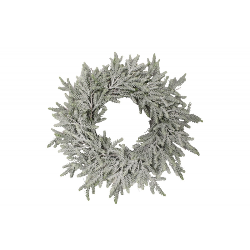 Couronne de sapin enneigé - Grossiste en décoration de Noël Couronne de sapin enneigé - Grossiste en décoration de Noël