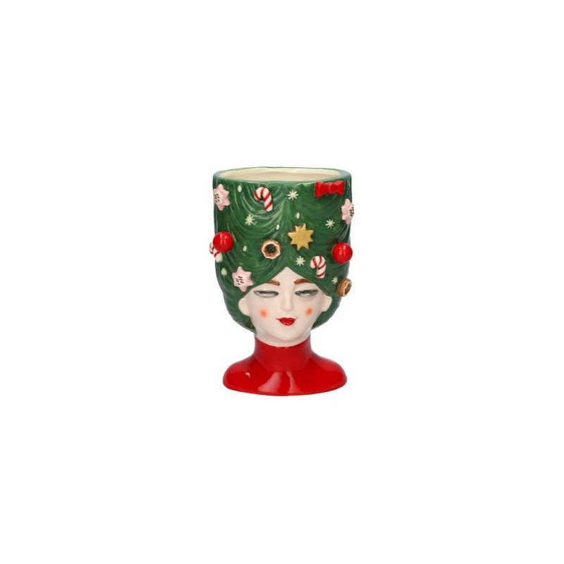 Vase visage de Noël en céramique - Grossiste en céramique Vase visage de Noël en céramique - Grossiste en céramique