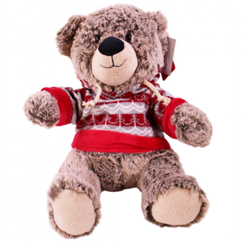 Nounours en pull de Noël - Grossiste en peluches Nounours en pull de Noël - Grossiste en peluches