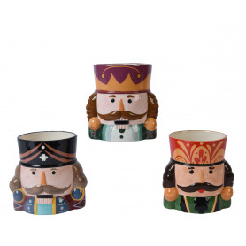 Cache-pot casse noisette en céramique - grossiste fleuriste et jardinerie